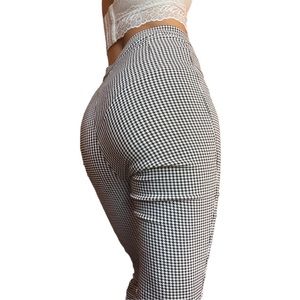 Dark Academia Urban Outfitters Black Houndstooth Pants